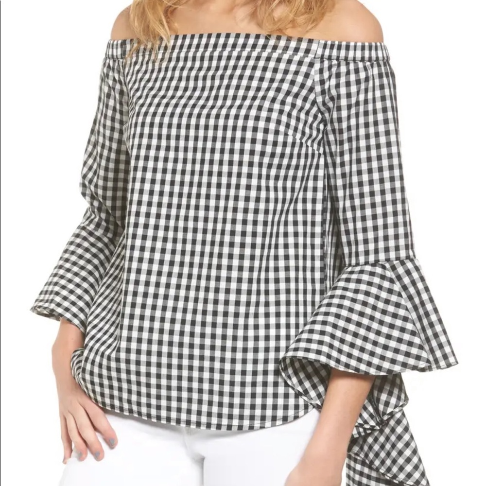 Chelsea28 Gingham Blouse